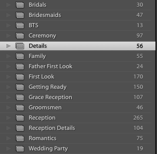 Lightroom Categories and collections