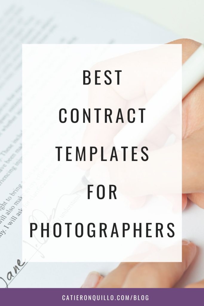 best contracts for photographers
