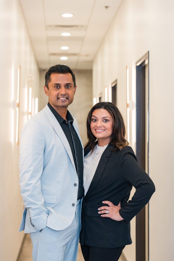 Dr. Biju and Vicky Mathew of Millennia Wellness MD, med spa brand photos