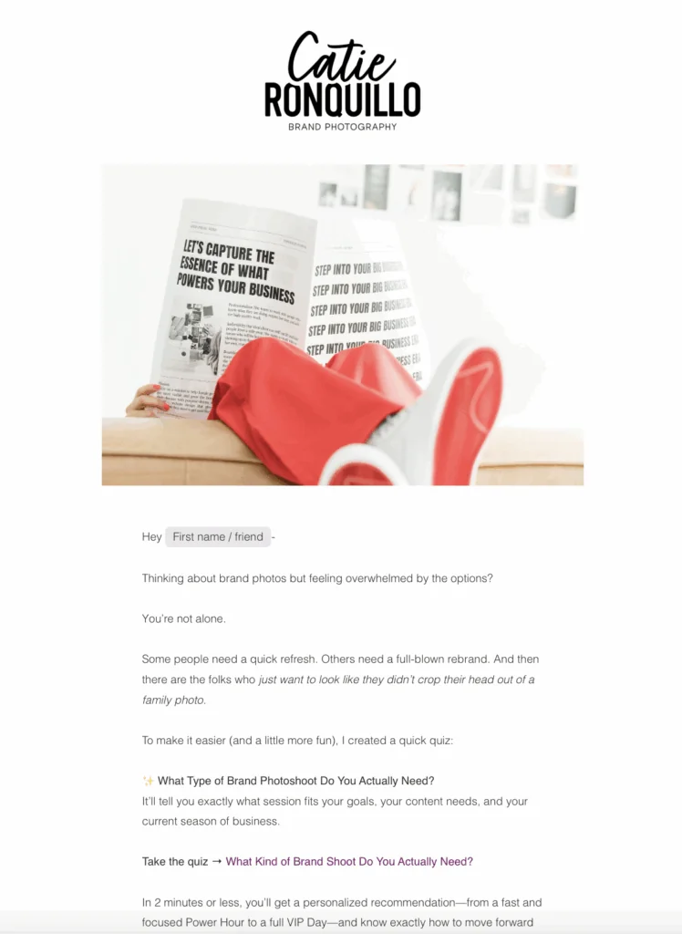 Flodesk is the best email marketing platform for photographers